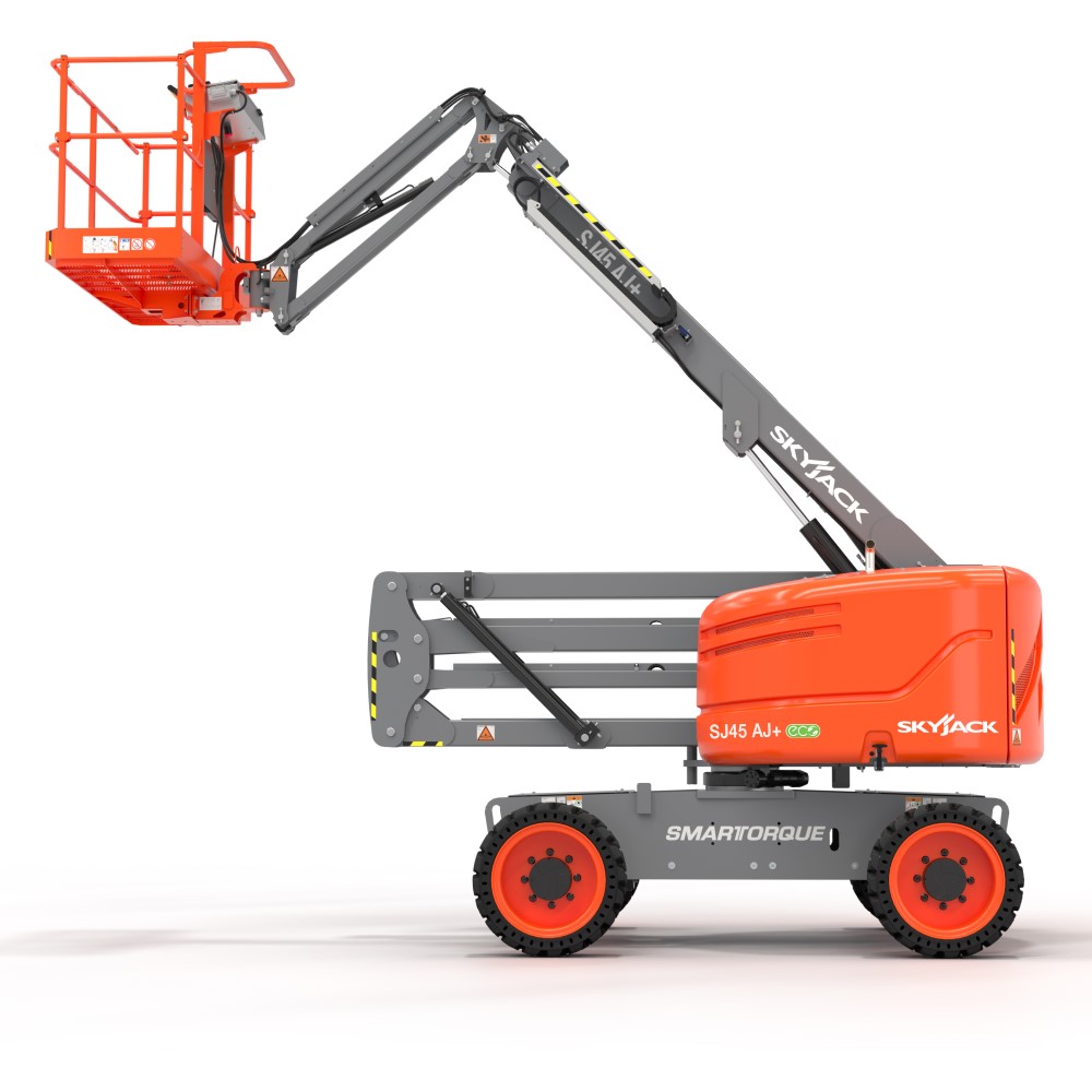 Rent the 45 ft Articulating Boom Lift, Diesel, Skyjack SJ45 AJ+