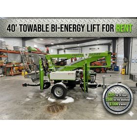 40' Towable Bi-Energy Man Basket Lift