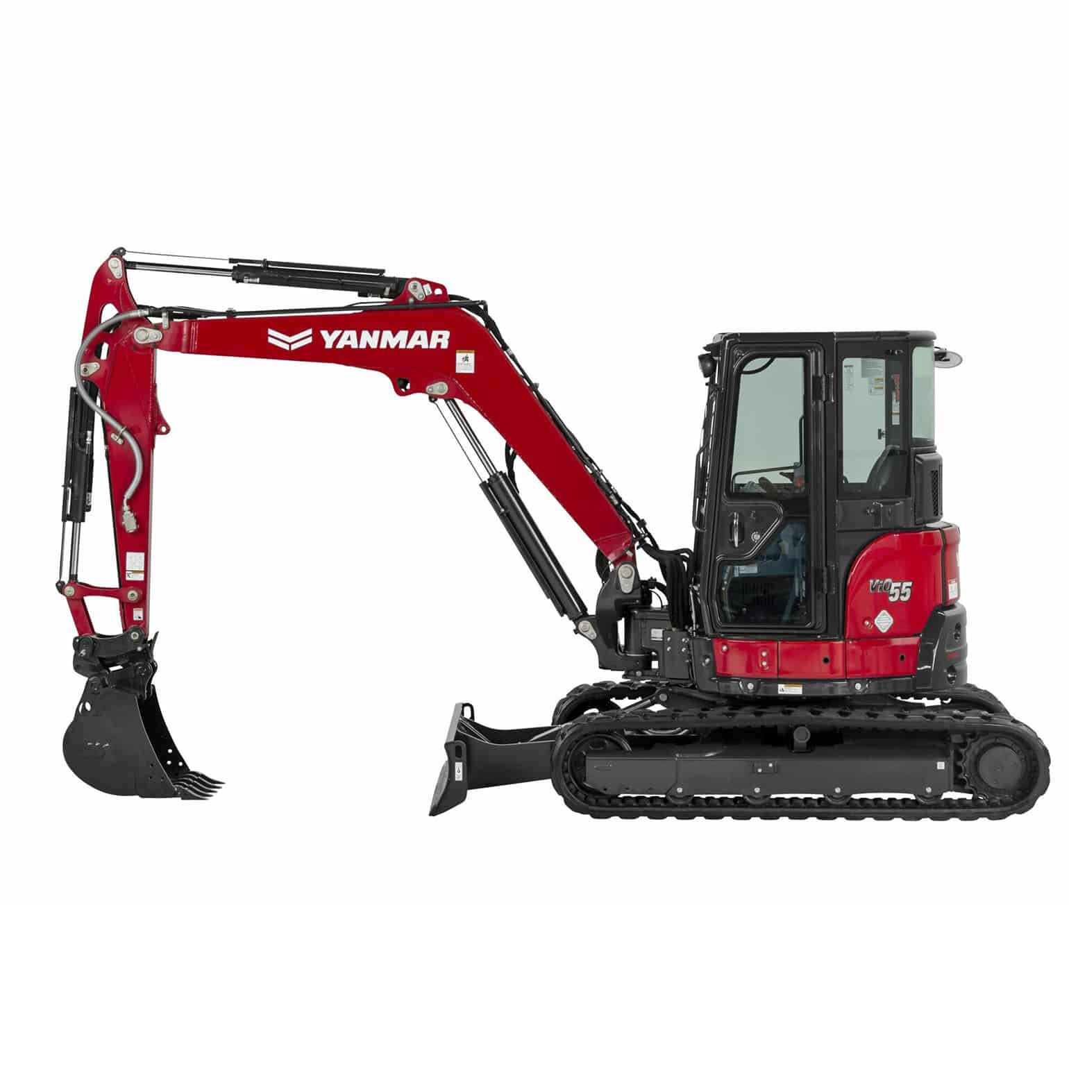 Rent the Mini Excavator, Yanmar VIO 55, 6-Ton NO THUMB, OPEN CAB