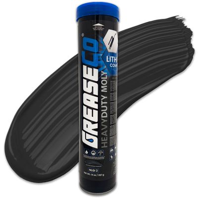 HeavyDuty Moly™ Moly Grease Tube Single Cartridge | Lithium Complex EP | High Temp | CV Joint | Bearing | NLGI 2 | Grease Gun Cartridge Refill