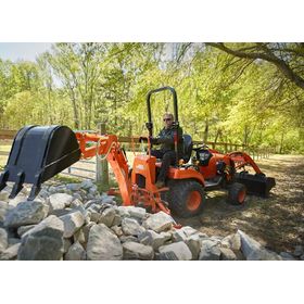 4WD Sub Compact Backhoe 6' Dig Depth with Standard Buckets