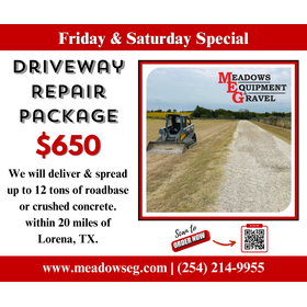 Driveway Repair Package Inquiry