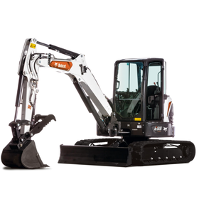 Bobcat E55 Mini Excavator W/Cab