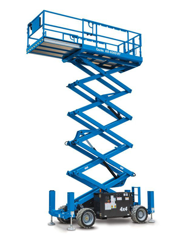 Rent the 40 FT x 69" Rough Terrain Scissor Lift Diesel TopNotch