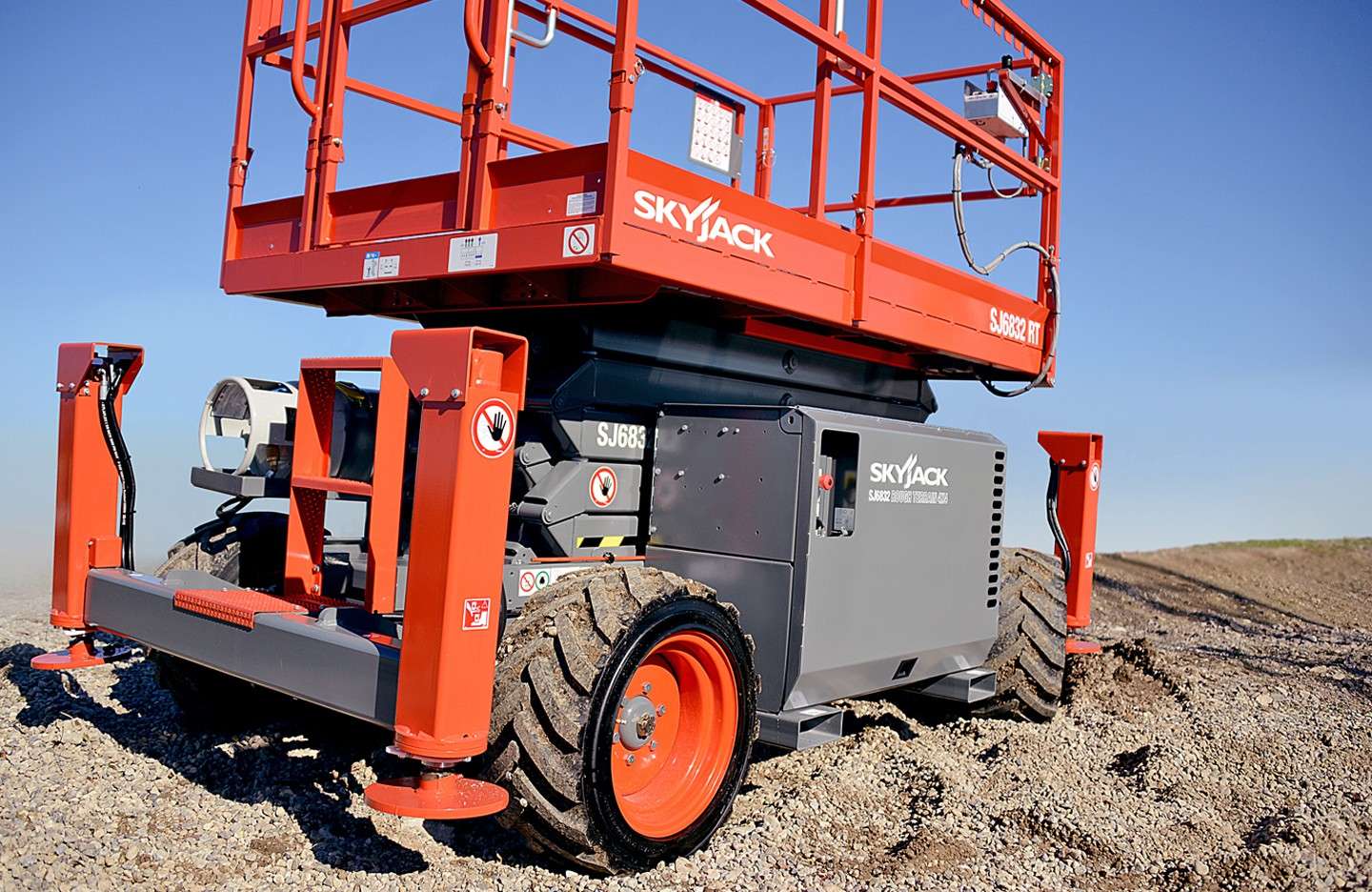 Rent the SKYJACK SJ6832RT - ROUGH TERRAIN SCISSOR LIFT WITH