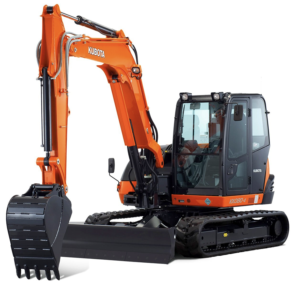 Rent the Kubota KX080 Mini Excavator | WTC Rentals